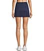 Color:Navy - Image 2 - Sportif Paula High Waist Side Split Skirt