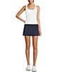 Color:Navy - Image 3 - Sportif Paula High Waist Side Split Skirt
