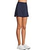 Color:Navy - Image 4 - Sportif Paula High Waist Side Split Skirt