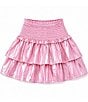 Theme NYC Big Girls Farra Lame Ruffled Miniskirt - Image 2