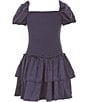 Theme NYC Big Girls Lexi Cap Sleeve Smocked Dress - Image 1