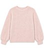 Theme NYC Big Girls Maya Fluffy Drop Shoulder Sweater - Image 1