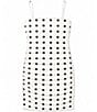 Theme NYC Noemi Sleeveless Polka-Dot Mesh Mini Dress - Image 1