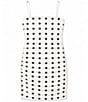 Theme NYC Big Girls Noemi Sleeveless Polka-Dot Mesh Mini Dress - Image 1