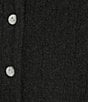 Things Between Cable Knit Button Front Short Sleeve Cardigan, Color:Black - Image 4
