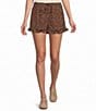 Things Between Dotted Print Ruffle Shorts - Image 1