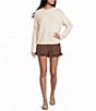 Things Between Dotted Print Ruffle Shorts - Image 3