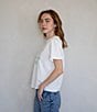 Things Between Enjoy The Little Things Graphic T-Shirt, Color:White - Image 6
