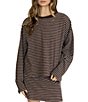 Things Between Knit Boxy Stripe Long Sleeve Shirt - Image 1