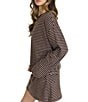 Things Between Knit Boxy Stripe Long Sleeve Shirt - Image 3