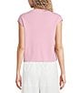 Things Between Knit Button Front Cap Sleeve Cardigan - Image 2