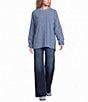 Things Between Knit Striped Long Sleeve T-Shirt - Image 3