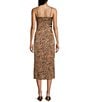 Things Between Leopard Print Midi Dress, Color:Leopard - Image 2