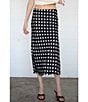 Things Between Polka Dot Midi Skirt, Color:Black - Image 5