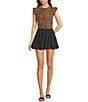 Things Between Mini Bubble Skirt, Color:Black - Image 3