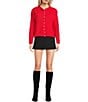 Things Between Piper Button-Front Cardigan, Color:Red - Image 3