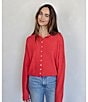 Things Between Piper Button-Front Cardigan, Color:Red - Image 6
