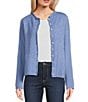Things Between Piper Button-Front Cardigan, Color:Dusty Blue - Image 1