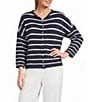 Things Between Piper Stripe Button Front Cardigan - Image 1