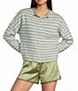 Things Between Piper Striped Button-Front Cardigan - Image 1