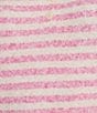 Things Between Piper Striped Partial Button-Front Sweater, Color:Pink - Image 4