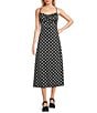 Things Between Polka Dot Print Midi Dress - Image 1