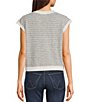 Things Between Stripe Button-Front Sweater Vest, Color:Ivory/Black - Image 2