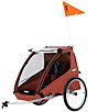 Color:Hot Sauce Red - Image 3 - Cadence Double Bike Trailer