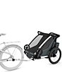 Thule Chariot Cross 2 Double Multi Sport Bike Trailer, Color:Dark Slate - Image 2