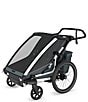 Thule Chariot Cross 2 Double Multi Sport Bike Trailer, Color:Dark Slate - Image 3