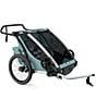 Color:Aluminum/Alaska - Image 1 - Chariot Cross 2 Multisport Double Cycle Trailer and Stroller