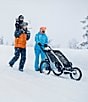 Thule Chariot Cross Multisport Cycle Trailer and Stroller, Color:Aluminum/Alaska - Image 8