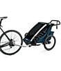 Thule Chariot Cross Multisport Cycle Trailer and Stroller, Color:Aluminum/Majolica Blue - Image 3