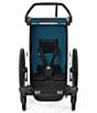 Thule Chariot Cross Multisport Cycle Trailer and Stroller, Color:Aluminum/Majolica Blue - Image 5