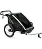 Color:Aluminum/Agave - Image 1 - Chariot Lite 2 Multisport Double Cycle Trailer and Stroller
