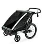 Color:Aluminum/Agave - Image 2 - Chariot Lite 2 Multisport Double Cycle Trailer and Stroller