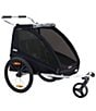 Color:Black - Image 1 - Coaster XT Double Stroller and Bike Trailer