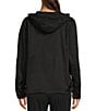 Color:Black - Image 2 - Lightweight Ripstop Nylon Hooded Anorak Jacket