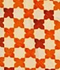 Color:Orange Tile - Image 3 - Performance Tech Silk Mosaic Tile Print Crew Neck Sleeveless Drawstring Waist Tank Dress