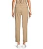 Color:Safari Tan - Image 2 - Tech Stretch Elastic Waist Pocketed Pull-On Cropped Pants