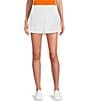 Color:White - Image 1 - Tech Stretch Woven Inverted Front Pleat Skort