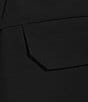 Color:Black - Image 4 - Tech Stretch Woven Inverted Front Pleat Skort