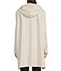 Color:Chalk White - Image 2 - Water and Wind Resistant Zip-Front Packable Hooded Poncho