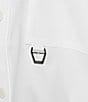 Color:White - Image 6 - Woven Tech Point Collar Short Sleeve Bungee Waist Cropped Tech Shacket