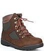 Color:Brown/Green - Image 1 - Boys' 6#double; Field Nubuck Leather Lace-Up Boots (Youth)