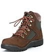 Color:Brown/Green - Image 4 - Boys' 6#double; Field Nubuck Leather Lace-Up Boots (Youth)