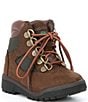 Color:Brown/Green - Image 1 - Boys' 6#double; Field Nubuck Leather and Mesh Boots (Infant)