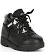 Color:Black - Image 1 - Boys' Lace-Up Nubuck Leather Field Boots (Infant)