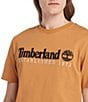Color:Wheat Boot - Image 4 - Established 1973 Embroidered Graphic Relaxed Fit T-Shirt