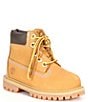 Color:Wheat - Image 1 - Kids' 6#double; Premium Leather Cold Weather Combat Boots (Infant)